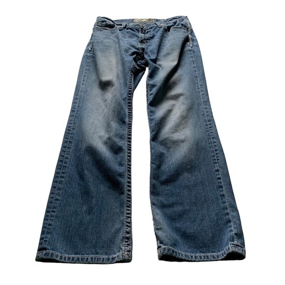 BKE Buckle Derek Men's Straight Leg Jeans Medium Wash Size 33R - Picture 1 of 12
